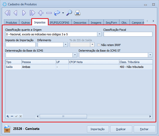 Cad_Produtos_Impostos