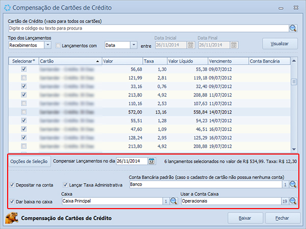 CompensacaoCartao