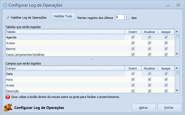 LogOperacoes-Configuracoes