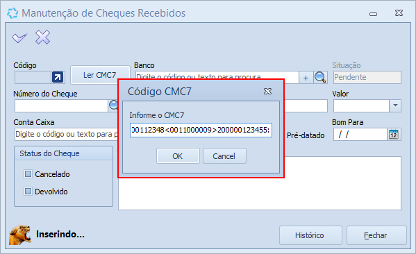 manutencao_Cheques_recebidos_Ler_CMC7